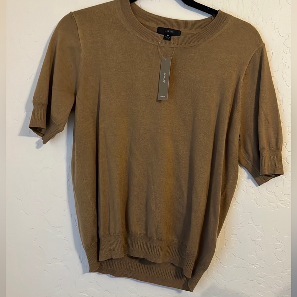 J Crew NWT Silk Blend Shirt M